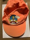 Homer Simpson Atomic Dad elastic back hat painters cap adult 1990 Orange