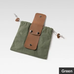 Bushcraft Foraging Belt Bag Canvas Collapsible Camping Storage Pouch Hiking - Picture 1 of 15