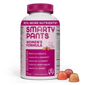 Smartypants Women's Gummy Multivitamin 180 Count Omega 3 Vitamin D3 B12 - Picture 1 of 12
