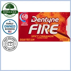 Feuer zuckerfreier Kaugummi würziger Zimt frischer Atem Kaugummi 16er Pack - Bild 1 von 2
