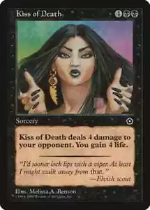 Kiss of Death Portal Second Age NM Black Uncommon MAGIC MTG - Picture 1 of 1