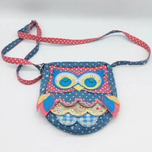 Owl Purse Small Bag Claires Club Hearts Blue Red Yellow - Picture 1 of 3
