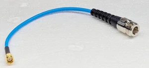 N female to SMA RP male RG-402 .141 Flex Rigid Antenna Coax Cable Blue WiFi - Picture 1 of 6