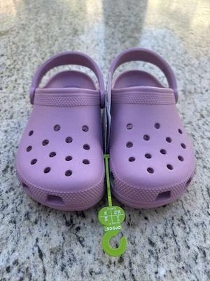 Crocs Classic Clog K Big Kids' (Ages 5+) J4 US Hydrangea 206991-5BX NWT - Image 1 of 4