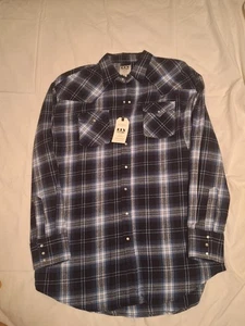 Nuevo Hombre ELY Cattleman Multicolor Franela Manga Larga Perla Snap XLT - Imagen 1 de 6