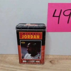 1996 Upper Deck Michael Jordan 4 cartas totalmente metálicas en hojalata selladas de fábrica - Imagen 1 de 7