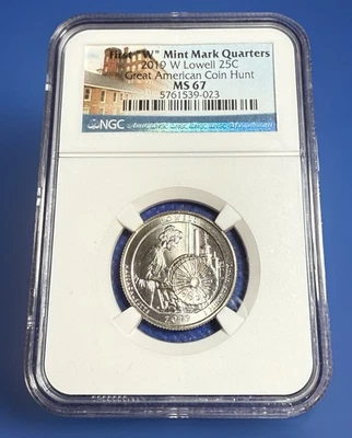 2019 W Lowell NP Quarter First W 25c NGC MS 67 West Point - Image 1 of 2