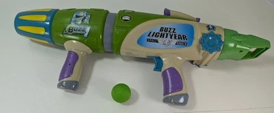Disney Store Toy Story Buzz Lightyear Space Ranger Gun Buzz Blaster With 1 Ball - Image 1 of 4