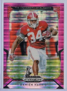 2019 Panini Prizm Draft Picks 106 Damien Harris RC Pink Pulsar - Picture 1 of 4