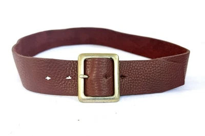 Fivela removível Joed Cognac Buffalo cinto de couro genuíno tamanho pequeno médio 32 - Imagem 1 de 4