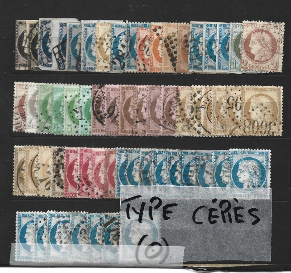 lot timbres France oblitérés "Cérès  " - Photo 1/1