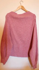 WE THE FREE FREE PEOPLE Damen Pullover rosa Langarm Wasserfallausschnitt Größe: M Neu mit Etikett - Bild 1 von 7