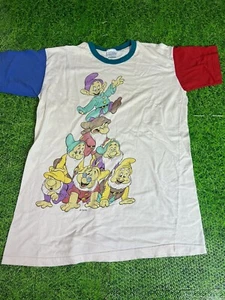 Vintage Snow White And The Seven Dwarfs One Size Fits All T-Shirt - Picture 1 of 9