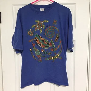 Vintage Australia Dreamtime Shirt XL Made In Australia Nature 90s Boxy Fit - Picture 1 of 5