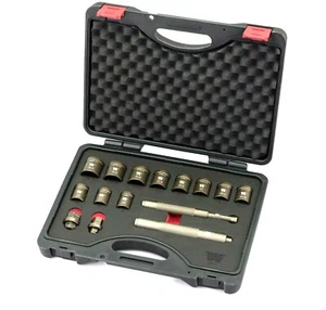 WELZH WERKZEUG UNIVERSAL LOCKING WHEEL NUT REMOVAL KIT REMOVES THE SPINNING NUTS - Picture 1 of 5