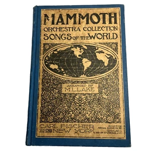 Antique Carl Fischer Mammoth Orchestra Songs of the World Piano Violin Music - Picture 1 of 10