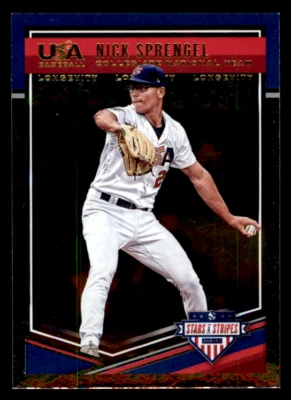 2018 Panini Stars & Stripes Nick Sprengel  Longevity Base  #17 USA - Image 1 of 2
