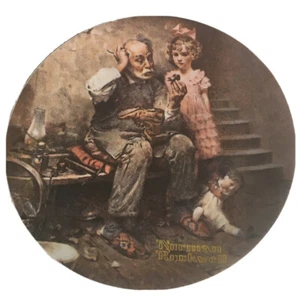 Norman Rockwell Teller "The Cobbler" Zweiter in der Sammlung, 1978 geschlossen - Bild 1 von 2