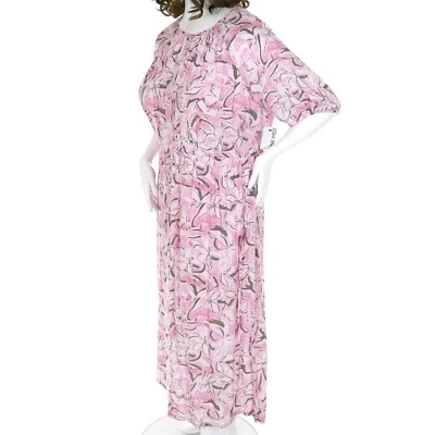 VESTIDO FLORAL ORQUÍDEA ROSA CUELLO CERRADURA TALLA 3X Pullover NINE WEST para mujer Foto 1 de 4