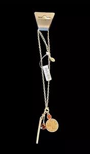 Pilgrim Danish Design Charms Necklace Medallion Crystal Simulated Gem Tags & Box - Picture 1 of 11