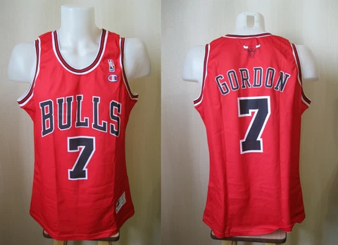 Chicago Bulls #7 Ben Gordon Size L Champion basketball jersey shirt maillot Cover
