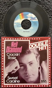 Neil Diamond - Sweet Caroline ENGLAND FOOTBALL / Cracklin Rose 7'' TESTED NM - Picture 1 of 7