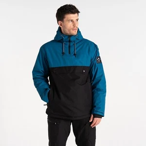 Mens Dare2b Freeride Ski Board Overhead Jacket Kingfisher Blue Black - Picture 1 of 7