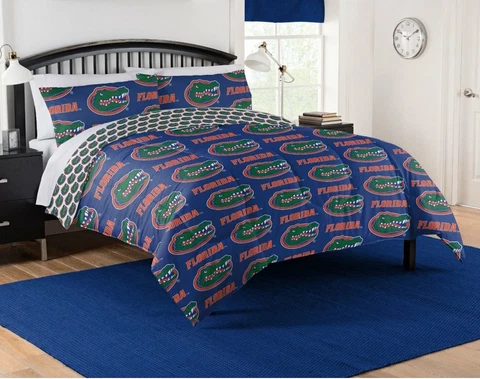 Florida Gators NCAA Rotary Queen Bed in a Bag Set - W5043491667 Cover