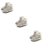  3 PCS Man Slippers for Woman Indoor House Shoes Boots Women