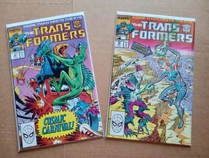 The Transformers #44 & 45 Marvel 1988 ottime condizioni quasi nuovo - Foto 1 di 12