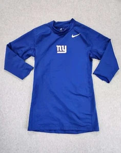New York Giants Compression Shirt Mens Blue Nike On-Field Player Dri-Fit XL Flaw - Picture 1 of 14