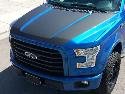 Se adapta a Ford F-150 2015-2018 capó apagón vinilo gráficos calcomanía rayas F150 Foto 1 de 4