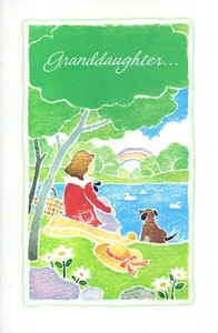 Tarjeta de CUMPLEAÑOS Serena Vintage PARA NIETA por American Greetings + Sobre - Imagen 1 de 6