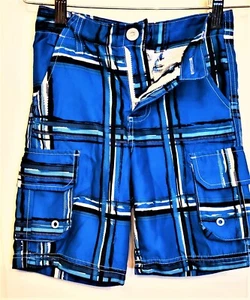 VERTICAL 9 BOY'S BLUE WHITE SWIM TRUNKS SIZE 6 - Picture 1 of 4