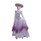 Figurine Coalport Diana Femmes de la Mode 1993 Vintage Os Chine Violet