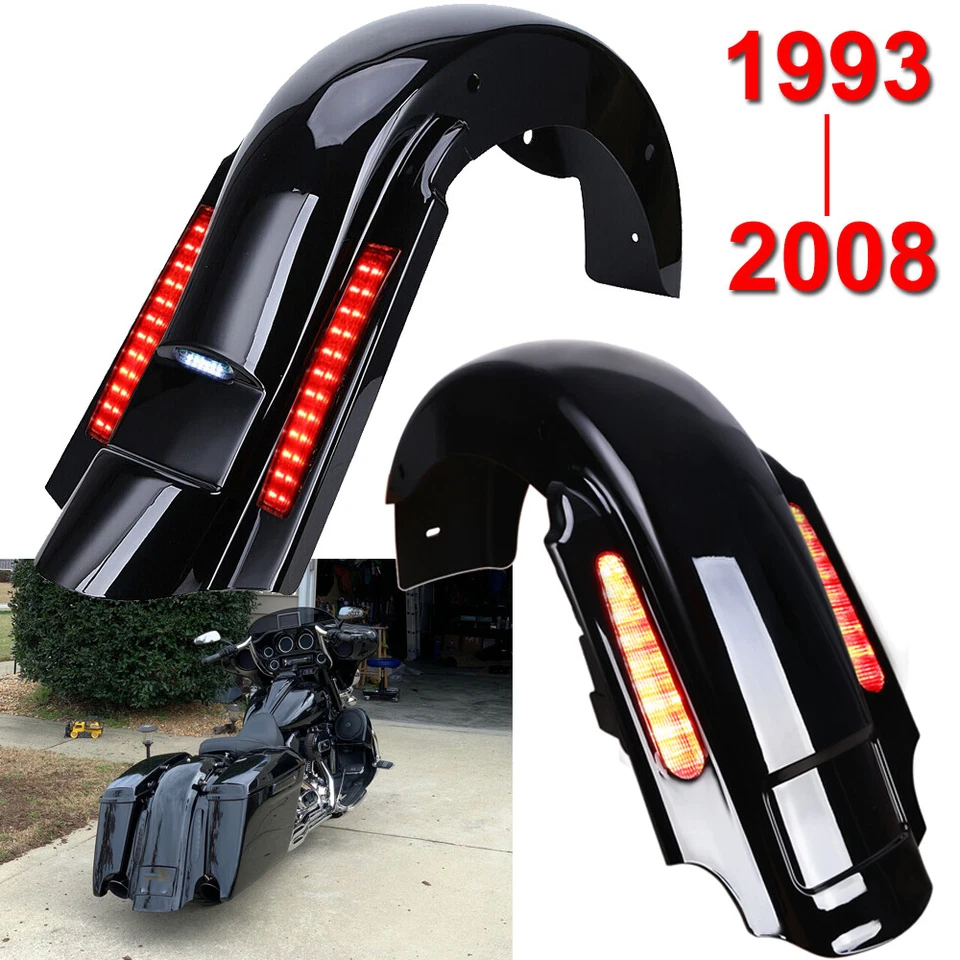 LED Rear Fender System For Harley Street Road Glide FLTR/FLH 1993-2008 CVO Style Foto 1 de 4