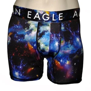 NWT AMERICAN EAGLE OUTFITTERS MENS 6" GALAXY FLEX TRUNK AEO BLUE BOXER BRIEFS - Picture 1 of 1
