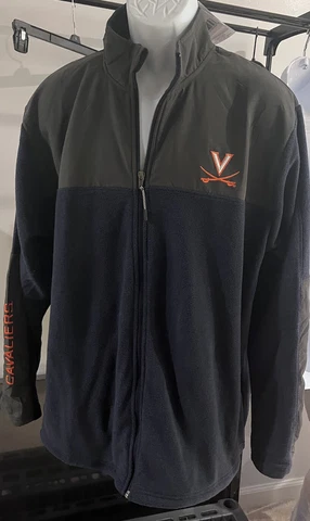 Champion College Fans Athleticwear UVA Virginia Cavaliers Zip Up Jacket NWT XL Cover