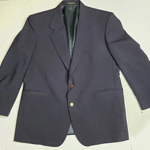 Givenchy Monsieur Navy Blue Sport Coat Blazer Made in USA Sz 43 R - Picture 1 of 11
