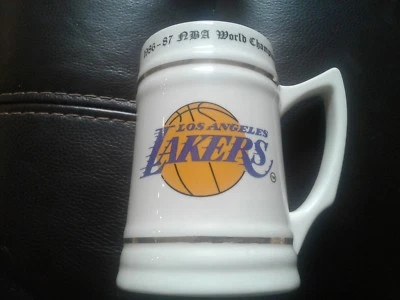 Los Angeles Lakers 1986-87 NBA World Champions Beer STEIN MUG - Image 1 of 3