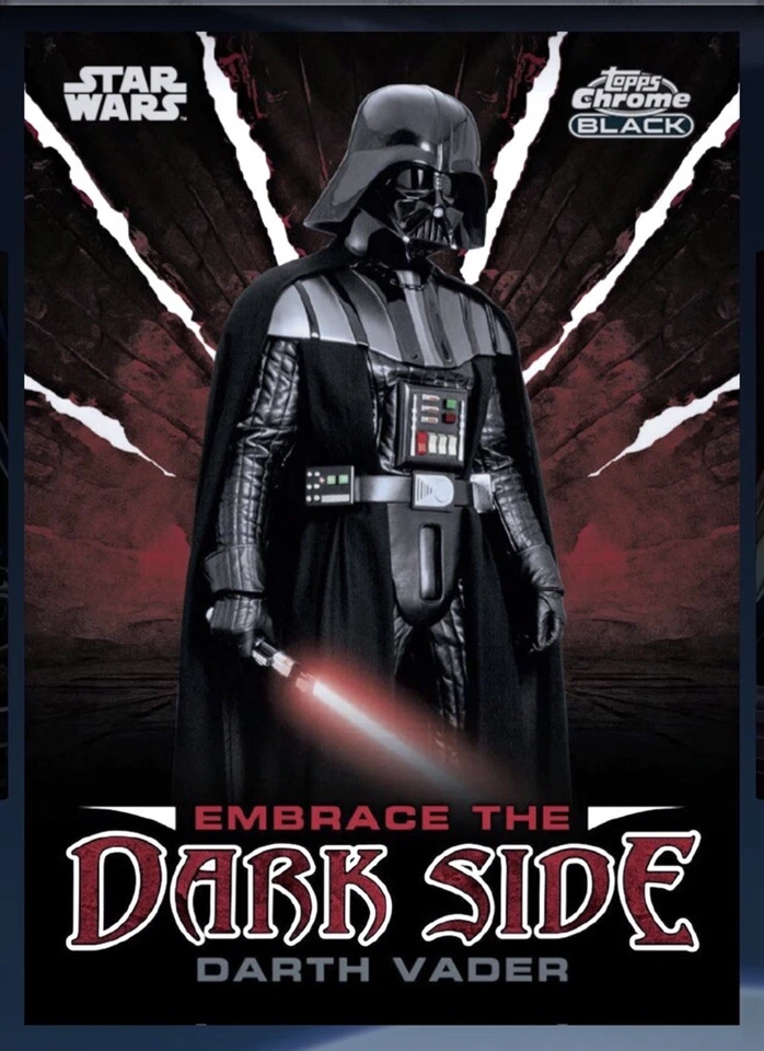 2024 Topps Star Wars Chrome Black Embrace Dark Side - DARTH VADER  (DigitaI Card - Image 1 of 1