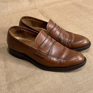 Jack Erwin Schuhe Herren 7 Braun Penny Halbschuhe Elegant Slipper Leder Klassisch Spanien - Bild 1 von 14