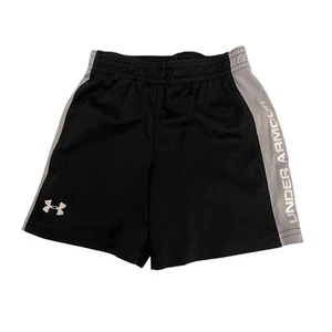 Under Armour Shorts Boy's 2T Black Gray Athletic Active Bottoms - Picture 1 of 6
