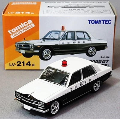Coche de policía Tomytec Tomy Tomica vintage LV-214a Nissan Skyline 2000 GT 1:64 Foto 1 de 4
