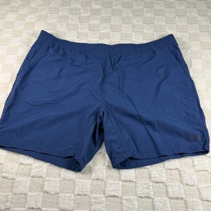 The North Face Mens XXL Blue Drawstring Elastic Waist Active Shorts - Picture 1 of 11