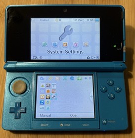 Nintendo 3DS LIGHT BLUE Handheld System Tested!!!
