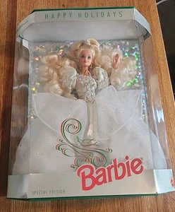 1992 Happy Holidays Special Edition Barbie Doll Mattel #1429 - (Damaged Box) - Picture 1 of 14