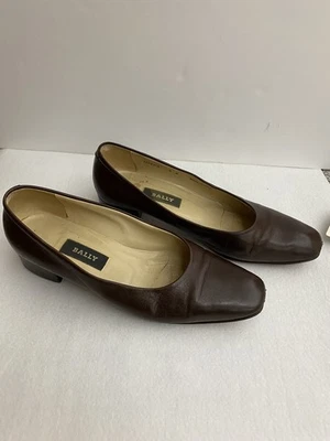 Bally Shoes Leather Pumps Brown Size 9 N 39.5 Women’s Italy Sefezia 1.5 heel - Image 1 of 4