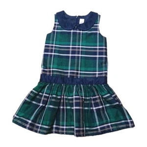 Gymboree girl size 10 holiday dress green blue - Picture 1 of 3