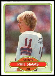 1980 Topps - Phil Simms #225 Rookie Card RC - Picture 1 of 2